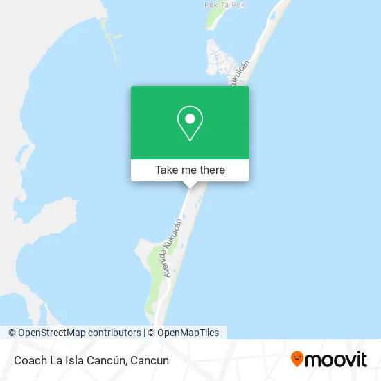 Coach La Isla Cancún map