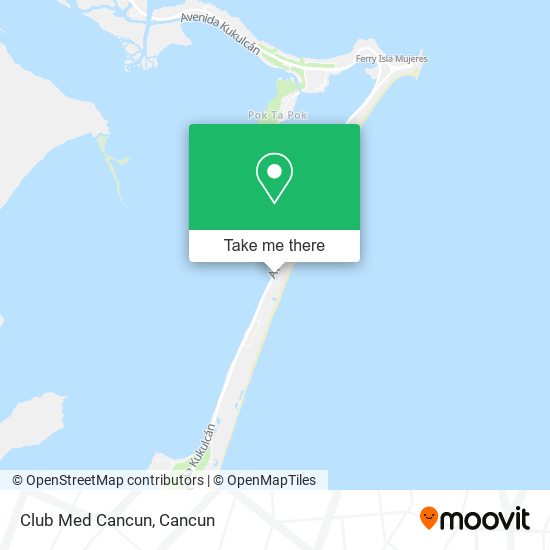 Club Med Cancun map