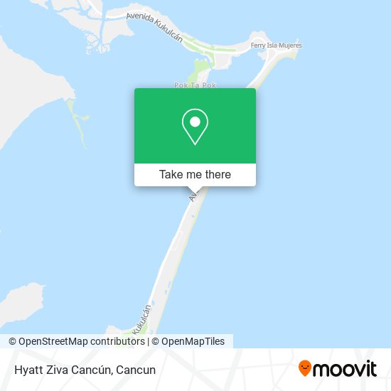 Mapa de Hyatt Ziva Cancún