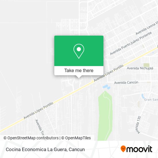 Mapa de Cocina Economica La Guera