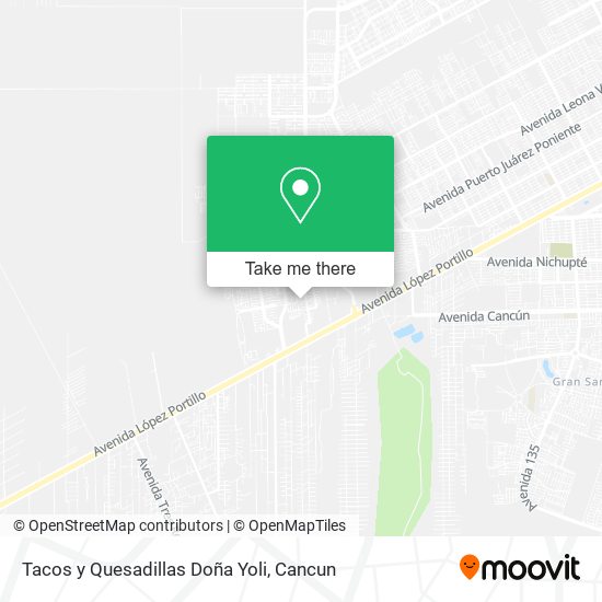 Mapa de Tacos y Quesadillas Doña Yoli