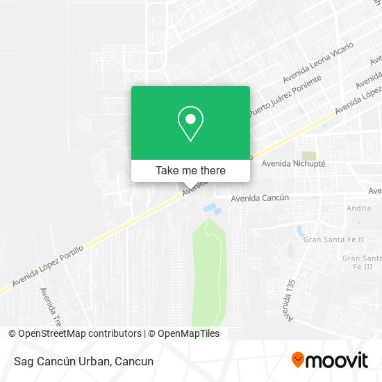 Sag Cancún Urban map