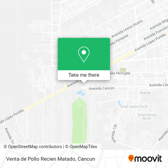 Venta de Pollo Recien Matado map