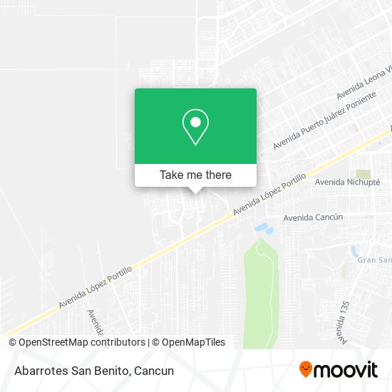 Mapa de Abarrotes San Benito