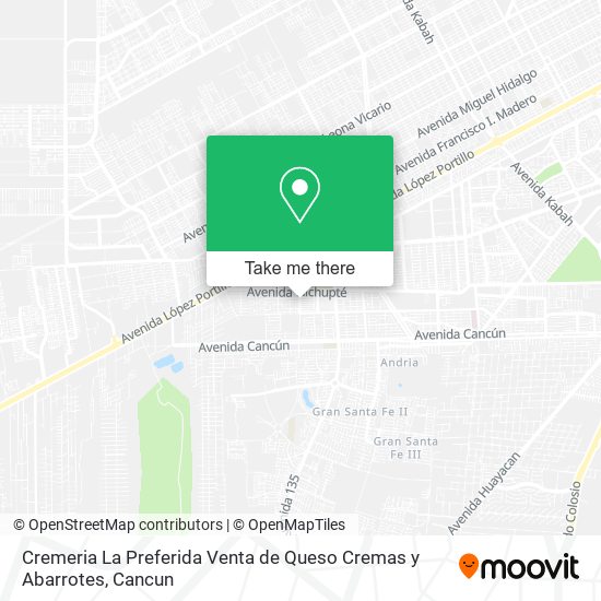Cremeria La Preferida Venta de Queso Cremas y Abarrotes map