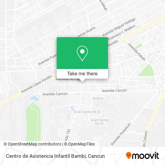 Mapa de Centro de Asistencia Infantil Bambi