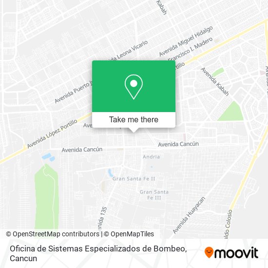 Oficina de Sistemas Especializados de Bombeo map