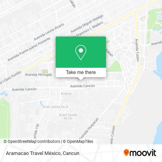 Mapa de Aramacao Travel México