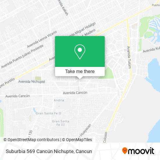 Mapa de Suburbia 569 Cancún Nichupte