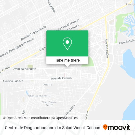 Centro de Diagnostico para La Salud Visual map