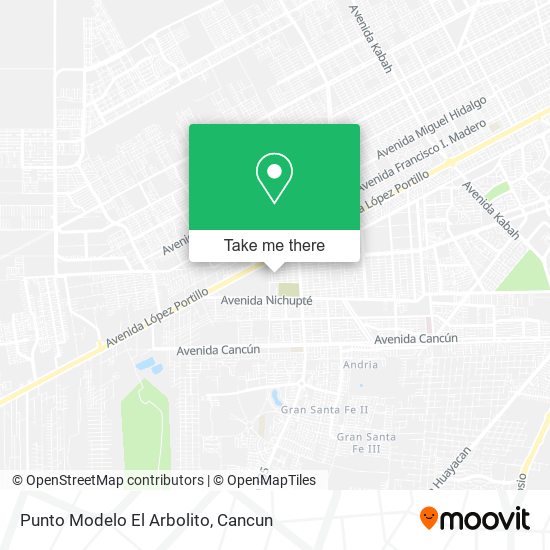 Mapa de Punto Modelo El Arbolito