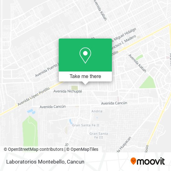 Laboratorios Montebello map