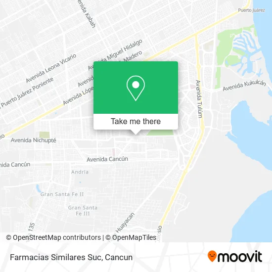 Farmacias Similares Suc map