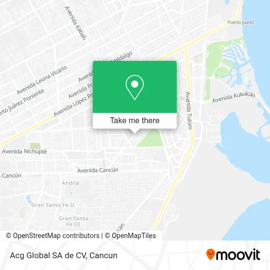 Acg Global SA de CV map