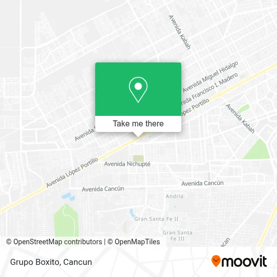 Grupo Boxito map