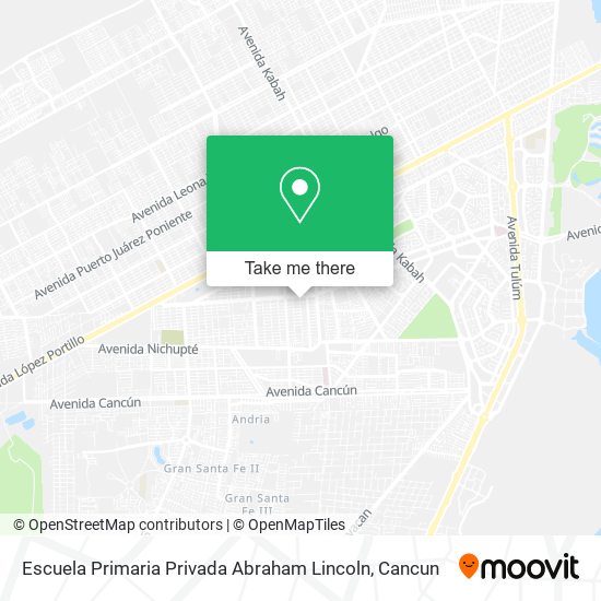Mapa de Escuela Primaria Privada Abraham Lincoln