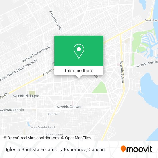 Mapa de Iglesia Bautista Fe, amor y Esperanza