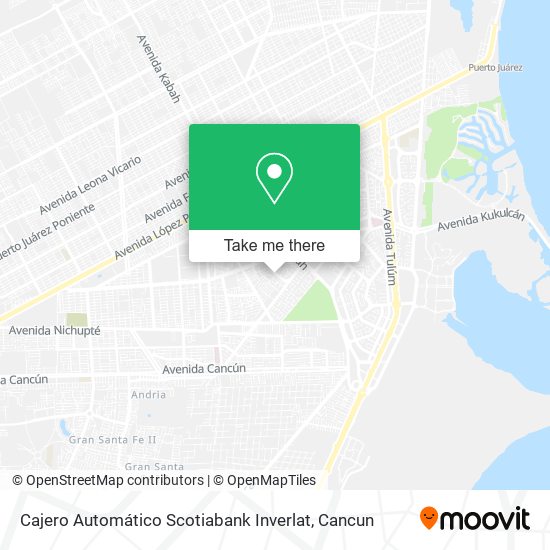 Cajero Automático Scotiabank Inverlat map