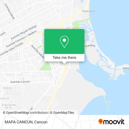 MAPA CANCUN map