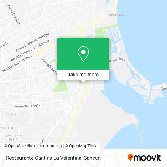 Mapa de Restaurante Cantina La Valentina