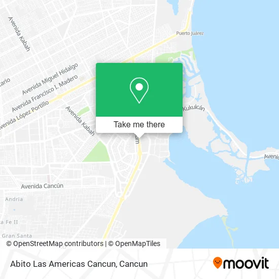 Abito Las Americas Cancun map