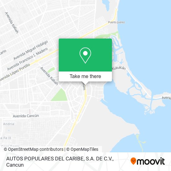 Mapa de AUTOS POPULARES DEL CARIBE, S.A. DE C.V.