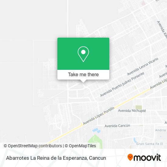 Abarrotes La Reina de la Esperanza map