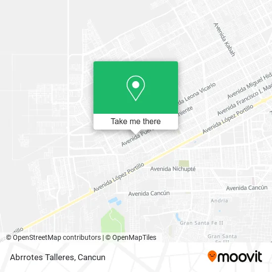 Abrrotes Talleres map