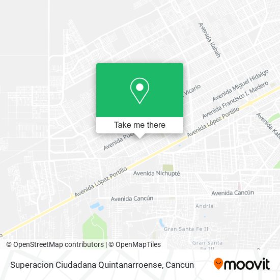 Mapa de Superacion Ciudadana Quintanarroense