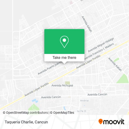 Mapa de Taqueria Charlie