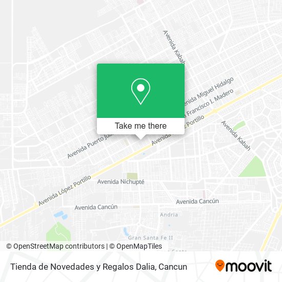 Mapa de Tienda de Novedades y Regalos Dalia