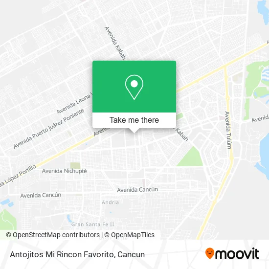 Antojitos Mi Rincon Favorito map