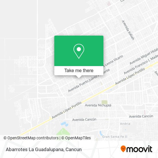 Abarrotes La Guadalupana map