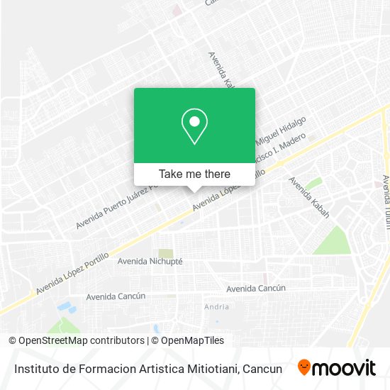 Instituto de Formacion Artistica Mitiotiani map