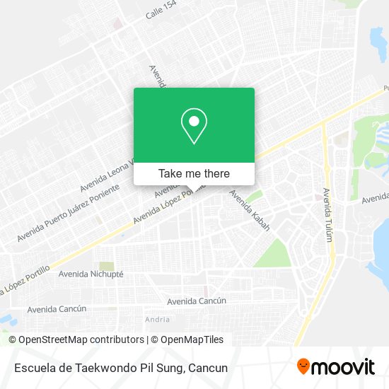 Mapa de Escuela de Taekwondo Pil Sung