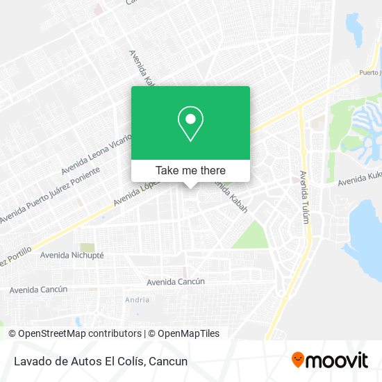 Mapa de Lavado de Autos El Colís