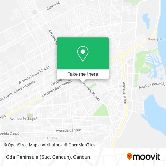 Mapa de Cda Península (Suc. Cancun)