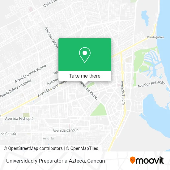 Universidad y Preparatoria Azteca map