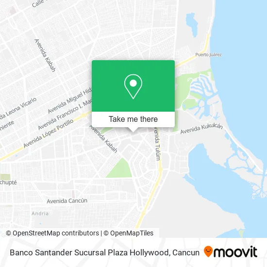 Banco Santander Sucursal Plaza Hollywood map