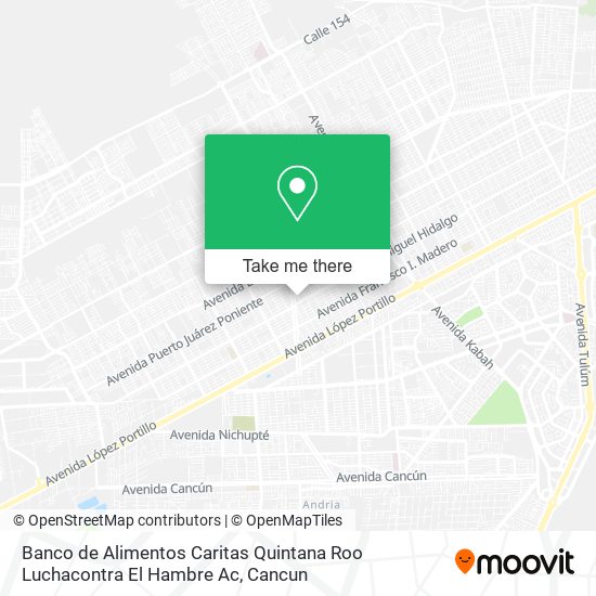 Banco de Alimentos Caritas Quintana Roo Luchacontra El Hambre Ac map