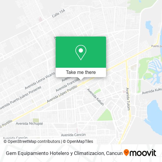 Gem Equipamiento Hotelero y Climatizacion map