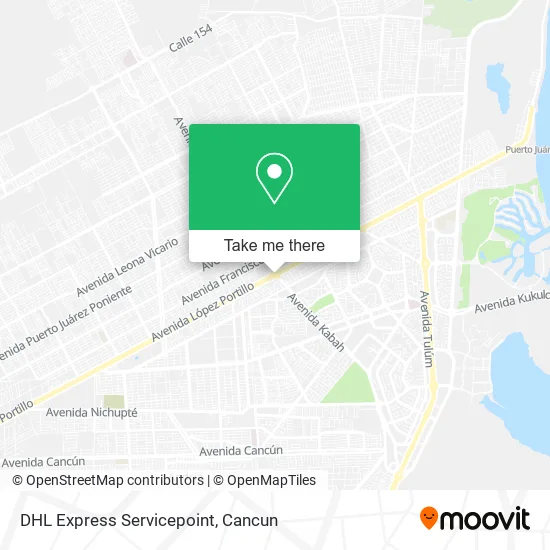 DHL Express Servicepoint map