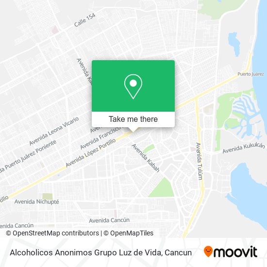 Alcoholicos Anonimos Grupo Luz de Vida map
