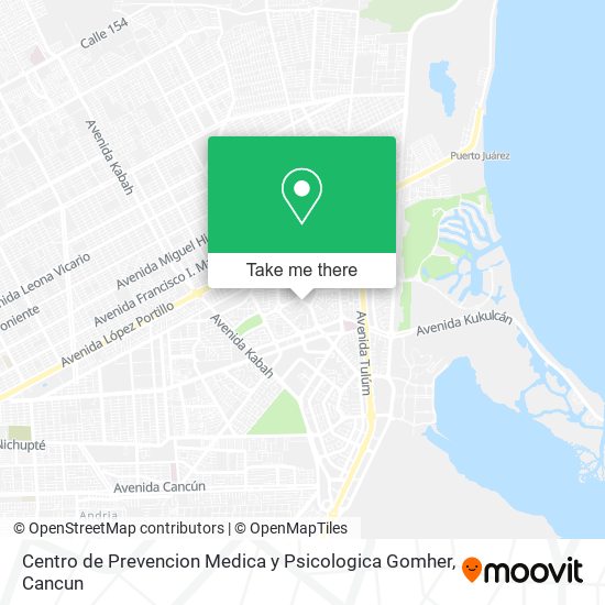 Mapa de Centro de Prevencion Medica y Psicologica Gomher