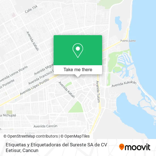 Etiquetas y Etiquetadoras del Sureste SA de CV Eetisur map