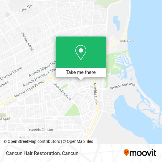 Cancun Hair Restoration map