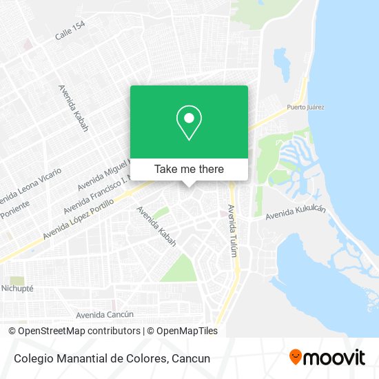 Mapa de Colegio Manantial de Colores