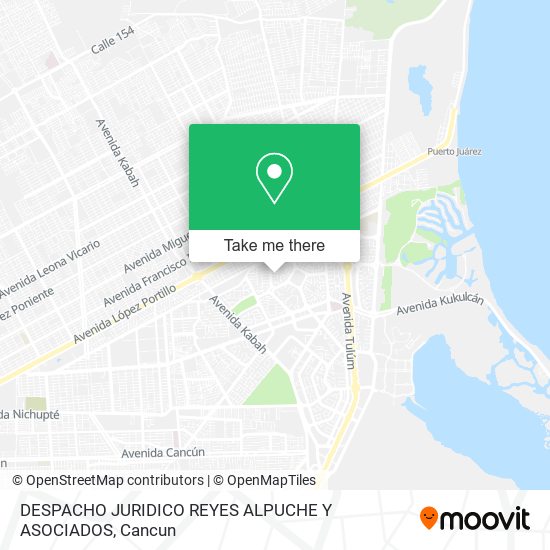 DESPACHO JURIDICO REYES ALPUCHE Y ASOCIADOS map