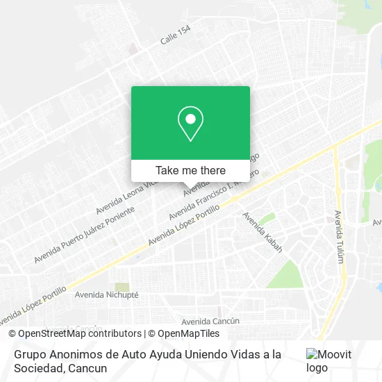 Grupo Anonimos de Auto Ayuda Uniendo Vidas a la Sociedad map