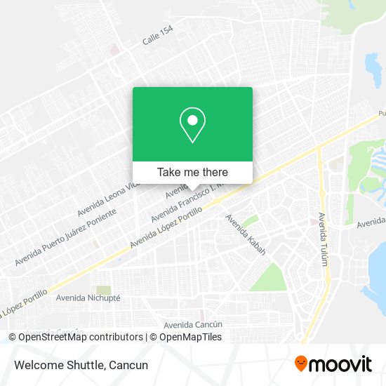 Mapa de Welcome Shuttle